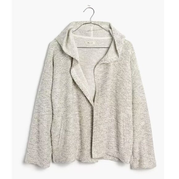 Madewell Women's Textural Hooded Open Jacket S - Picture 4 of 11